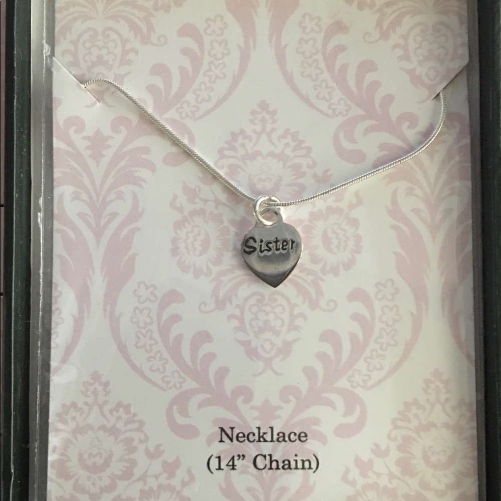 Sterling Silver Children “Sister” Nexklace